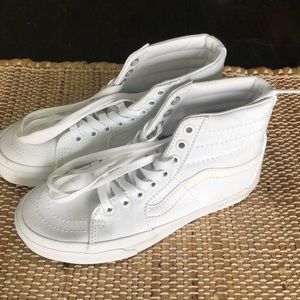 white high top vans